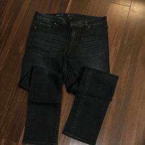 Straight leg KUT super dark wash jeans